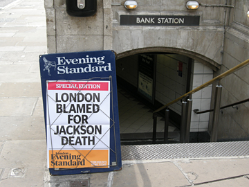 London blamed for jackson death