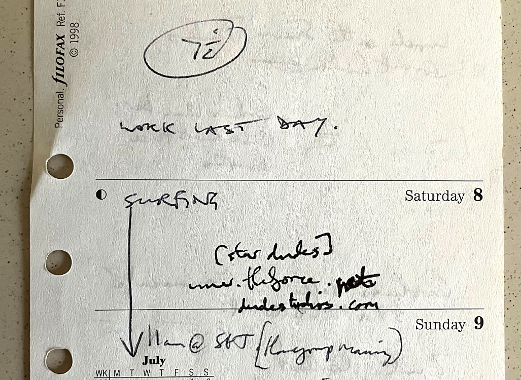 work last day - surfing