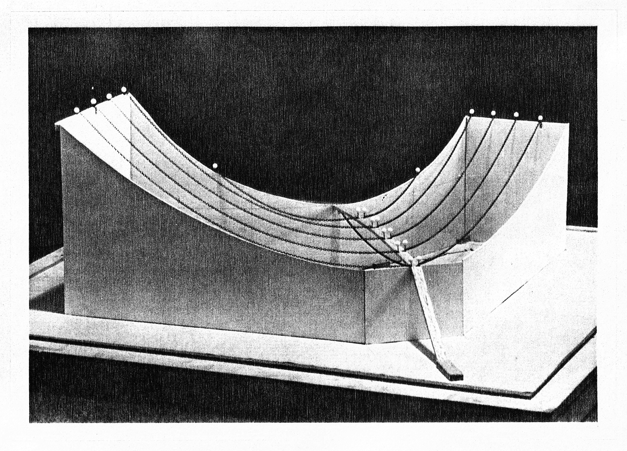 Hong Kong Cultural Centre roof structure model 1981